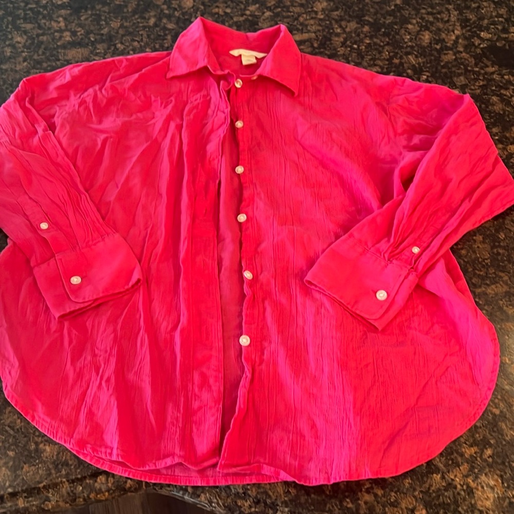 H&M pink blouse size small